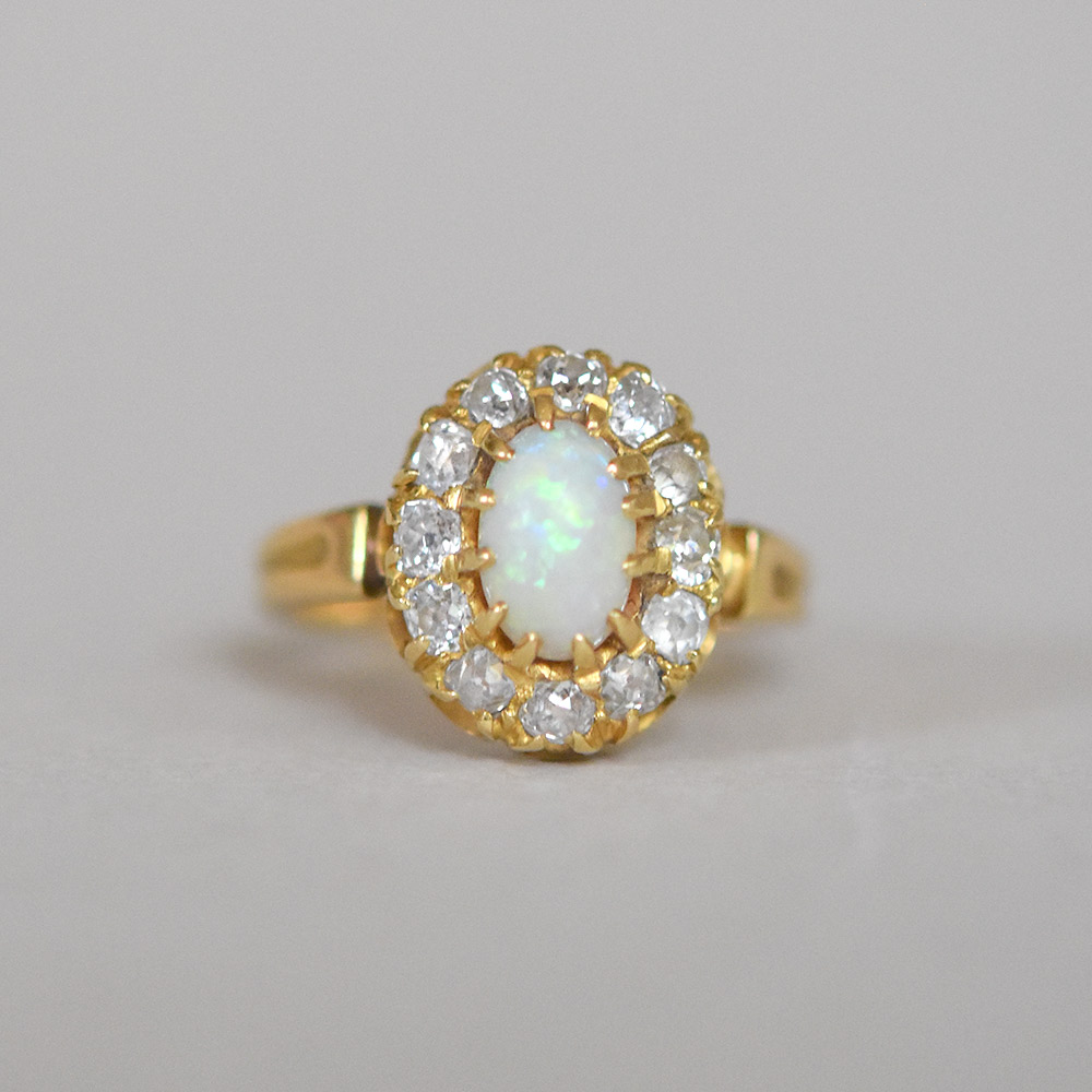 Buy Vintage Opal Diamond Ring 1.1ct Opal Dated 1965 Online in India - Etsy