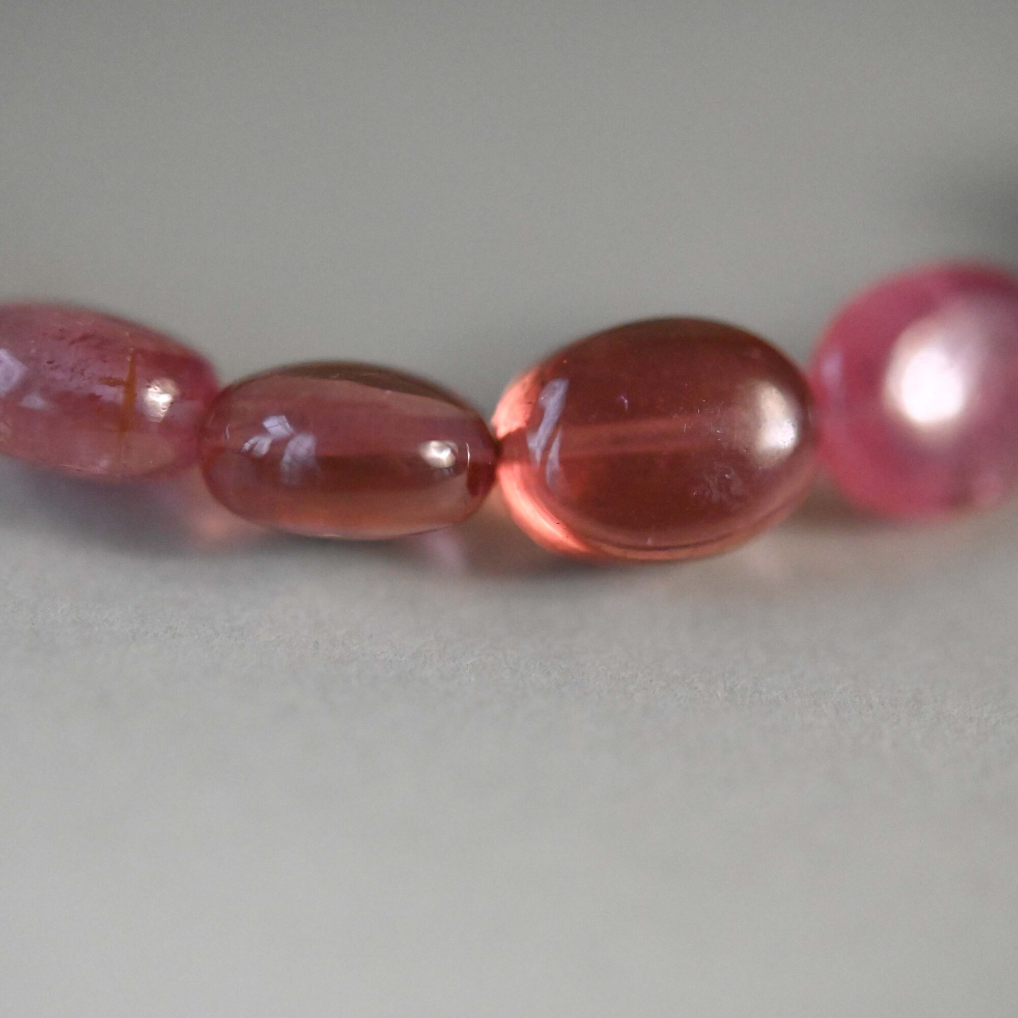 Bespoke tourmaline bead necklace with antique 9ct gold clasp - Image 5