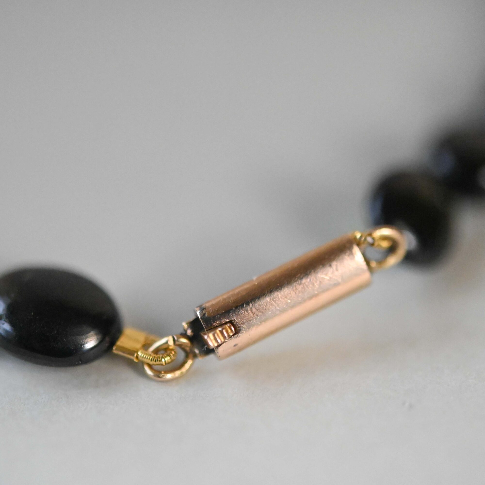 Bespoke tourmaline bead necklace with antique 9ct gold clasp - Image 6