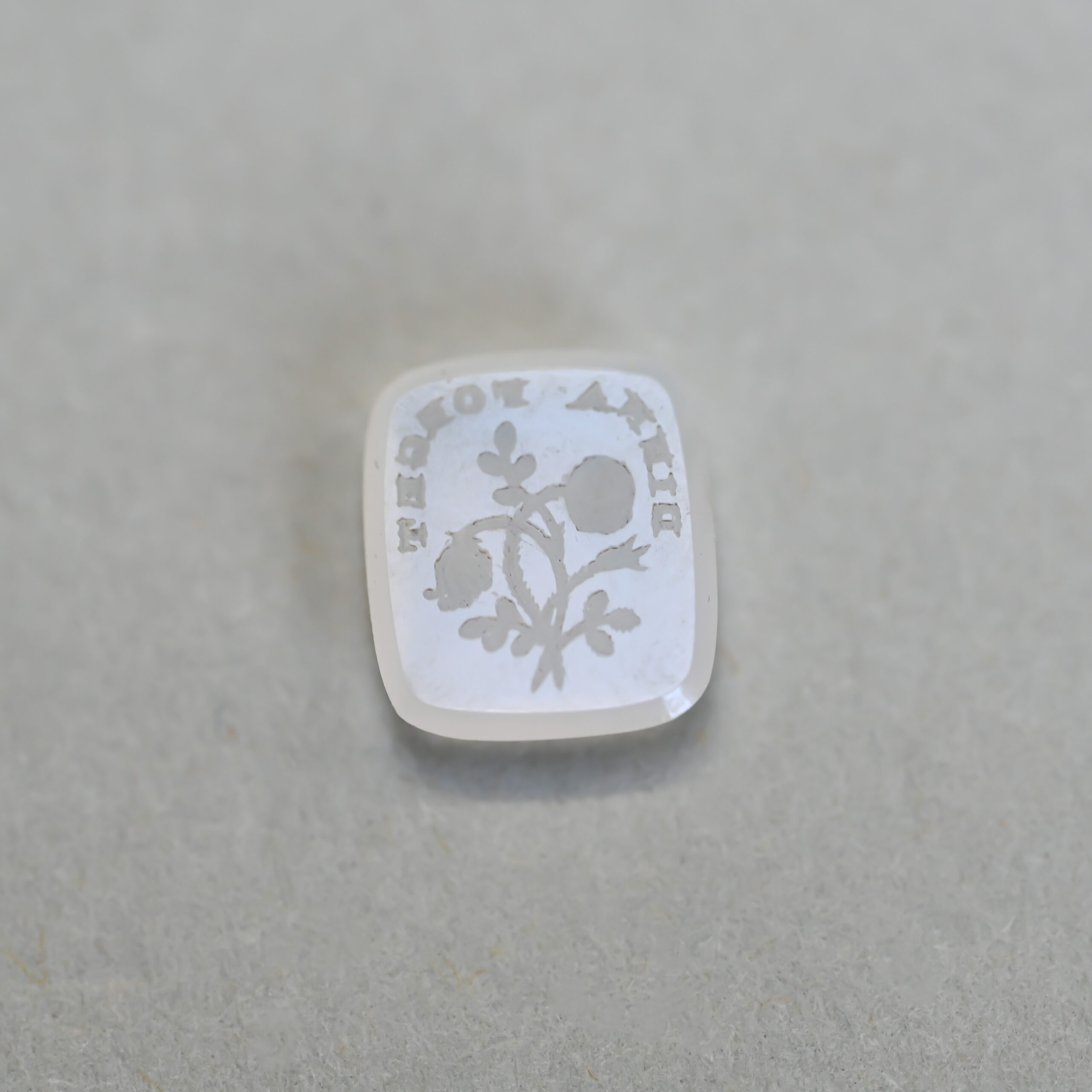 Victorian carved white intaglio wax seal, c.1840s - 1860s